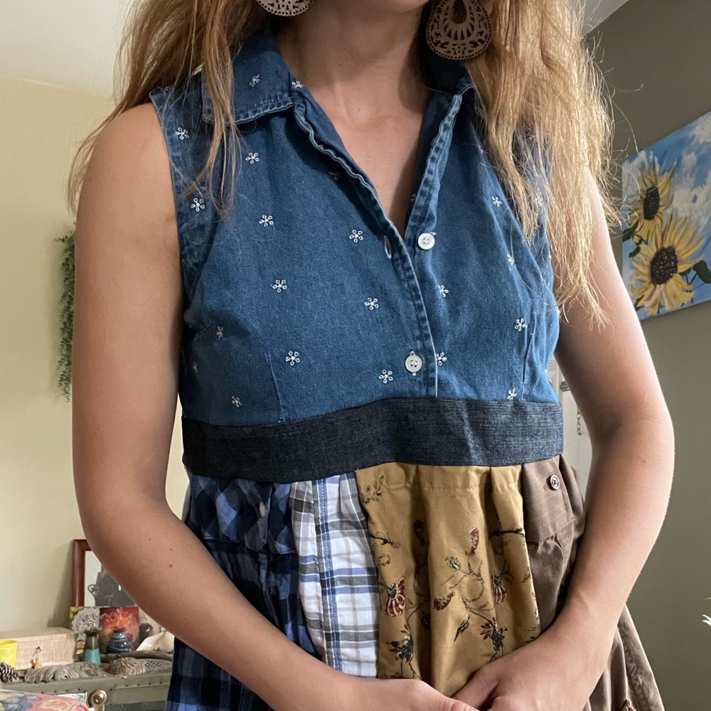 Handmade patchwork dress - Picture 6 of 13